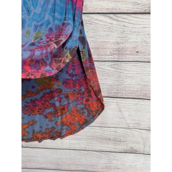 Kathmandu Imports Tie Dye T-Shirt Dress Women's Size Small Blue and Multicolor - Picture 6 of 11